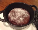 ココット鍋でチョコがトロリ！パンケーキ作り方11写真