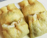 長ねぎ柚子胡椒マヨ＆チーズin油揚げ焼き作り方4写真