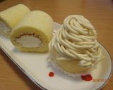 ミニロールケーキ＆マロンモンブラン作り方9写真