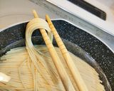 小鍋で二人前茹でられる♪水漬けパスタ作り方7写真
