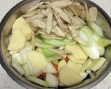 身体が温まる〜♡根菜と豆腐のゴマ味噌汁作り方1写真