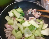 チンゲン菜と豚肉と卵のとろみ炒め作り方2写真