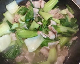 チンゲン菜と豚肉と卵のとろみ炒め作り方4写真