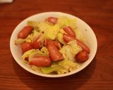 簡単！ソーセージとキャベツの白ワイン蒸し作り方7写真