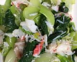 青梗菜とカニ作り方5写真