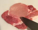 ポークステーキ＊ホワイトきのこソース作り方1写真