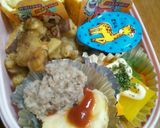 チビ節分意識弁当*サバ味噌そぼろ巻き他作り方8写真