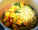 野菜と豆乳とコーンのスープ作り方1写真