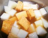カレー味の厚揚げ大根作り方2写真