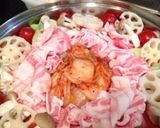 絶品☆10種の野菜が入ったキムチ鍋作り方5写真