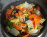 中華丼とんとんぼーると鶏肉いり作り方2写真