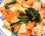 中華丼とんとんぼーると鶏肉いり作り方5写真
