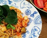 ファーストトマトとシーフードのパスタ作り方9写真