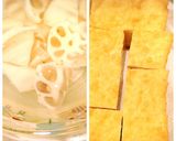 レンコンと厚揚げ バルサミコ酢あん作り方1写真