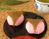 炊飯器で簡単★もち米の桜餅♪作り方6写真