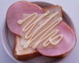 簡単朝食♡ロースハムトースト作り方2写真