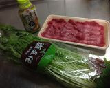 牛タンと水菜の超カンタンあっさり和え作り方1写真