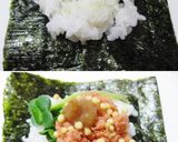 鮭と梅干し＊お茶漬けみたいな手まきごはん作り方2写真
