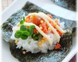 鮭と梅干し＊お茶漬けみたいな手まきごはん作り方4写真