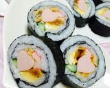 魚肉ラブリーハート？太巻き♡作り方10写真