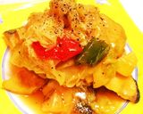 たっぷり野菜を摂取！鮭の甘酢あんかけ作り方6写真