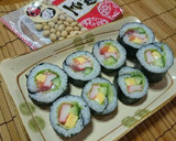 簡単 節分の恵方巻き サラダ巻き☆コツ有作り方14写真