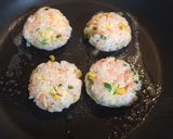 鮭フレークとコーンのチーズおやき作り方2写真