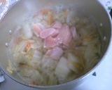 簡単！鶏むね肉と白菜 根菜のお味噌汁♪作り方7写真