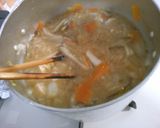簡単！鶏むね肉と白菜 根菜のお味噌汁♪作り方8写真