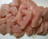 簡単！おかずに♪鶏むね肉のビールで和風煮作り方1写真