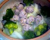 ダイエッター必見！肉団子と野菜の土鍋蒸し作り方5写真