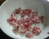 キノコと豚肉のオリーブソルトサラダ作り方1写真