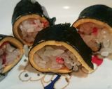 一歳児の恵方巻に～手巻き寿司風？作り方2写真