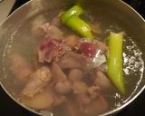 とりレバーの八角とねぎの煮物作り方2写真