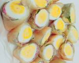 簡単☆卵と大葉のサクサク春巻き☆作り方6写真