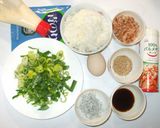 簡単!残りご飯でお好み焼♪残りご飯の夕食作り方1写真