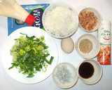簡単！残りご飯でお好み焼♪残りご飯の夕食作り方1写真