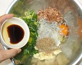 簡単!残りご飯でお好み焼♪残りご飯の夕食作り方4写真