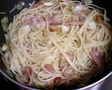 焼豚と長ネギのレモン醤油パスタ作り方4写真