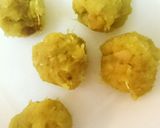 離乳食 おやつ さつま芋のきな粉ボール作り方1写真