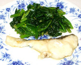 簡単♪魚鱈のムニエル♪ほうれん草炒め物作り方10写真