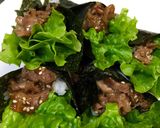 簡単‼焼き肉手巻き寿司作り方3写真