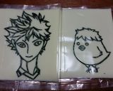 海苔アート キャラ弁 ハイキュー作り方2写真
