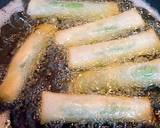 炒り豆の入ったつくね春巻き作り方5写真