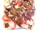 とろっと生チョコ　すっきり苺トースト作り方6写真