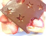 とろっと生チョコ　すっきり苺トースト作り方5写真