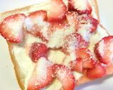 とろっと生チョコ　すっきり苺トースト作り方4写真