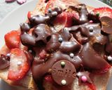 とろっと生チョコ　すっきり苺トースト作り方8写真