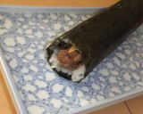 いわし缶とごぼうのくるみ風味巻き寿司作り方3写真