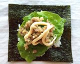 我が家の肉味噌De手まきごはん作り方2写真